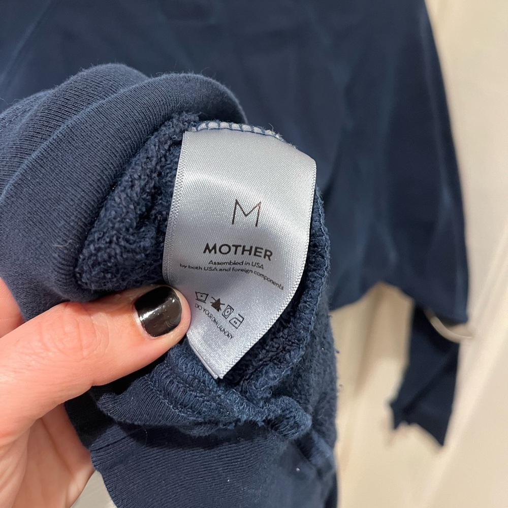 Mother brand “Mother Always Liked You Best” dark blue navy sweatshirt - Picture 6 of 7